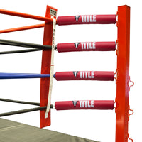 variant:RD/WH/BL::TITLE Boxing Ring Turnbuckle Covers front view