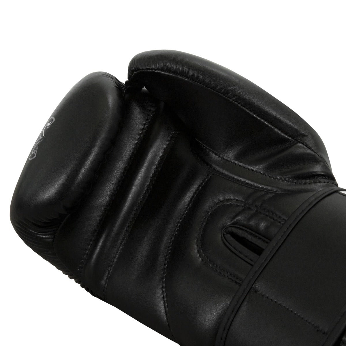 variant:black::Rival Boxing Bag Boxing Gloves palm view closeup