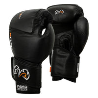 variant:black::Rival Boxing Intelli-Shock Leather Bag Gloves