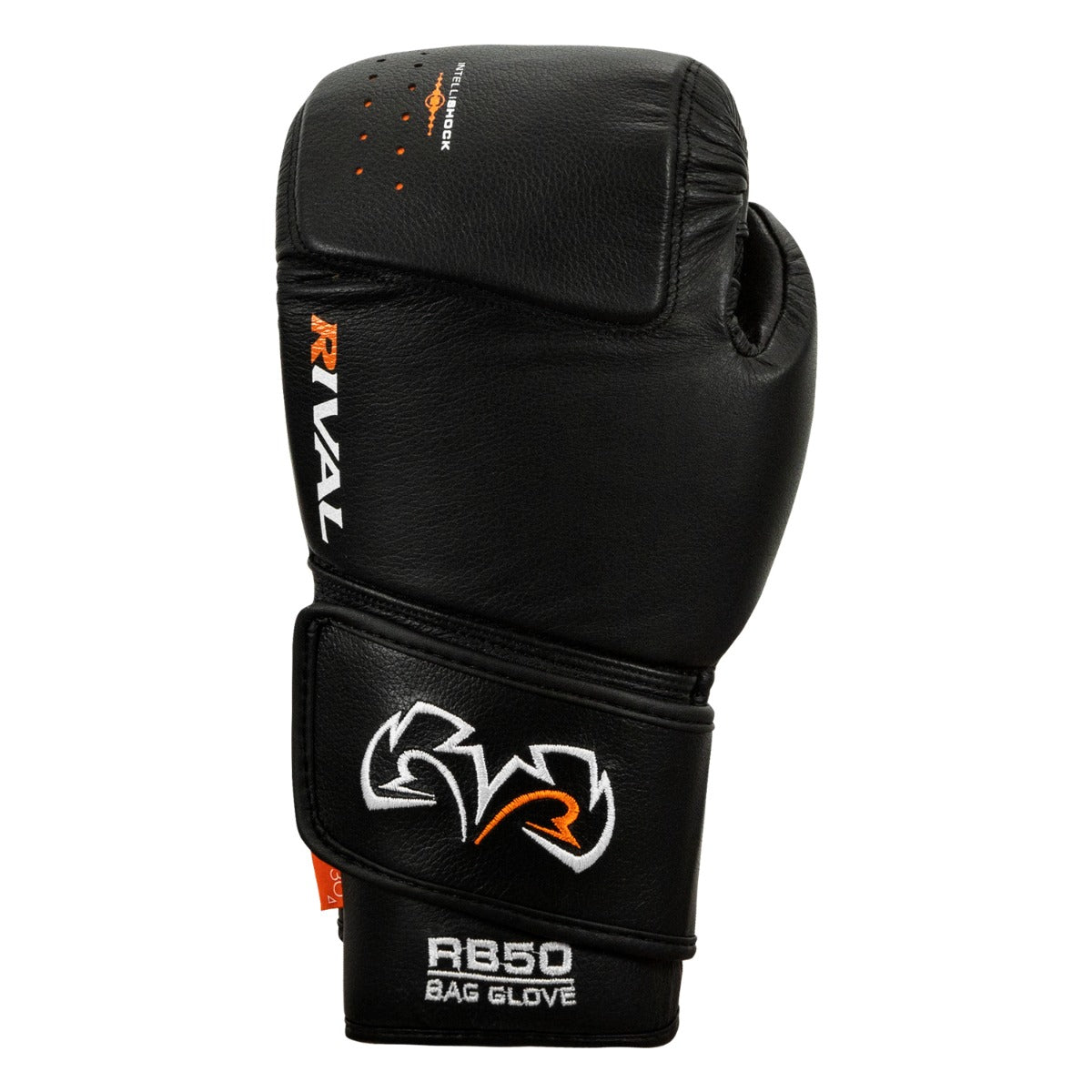 variant:black::Rival Boxing Intelli-Shock Leather Bag Gloves