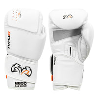 color:white::Rival Boxing Intelli-Shock Leather Bag Gloves