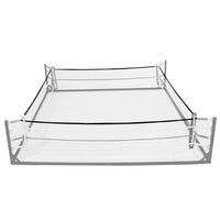 variant:black::TITLE Boxing Polycot Ring Rope Cover image showing example of rope cover on boxing ring