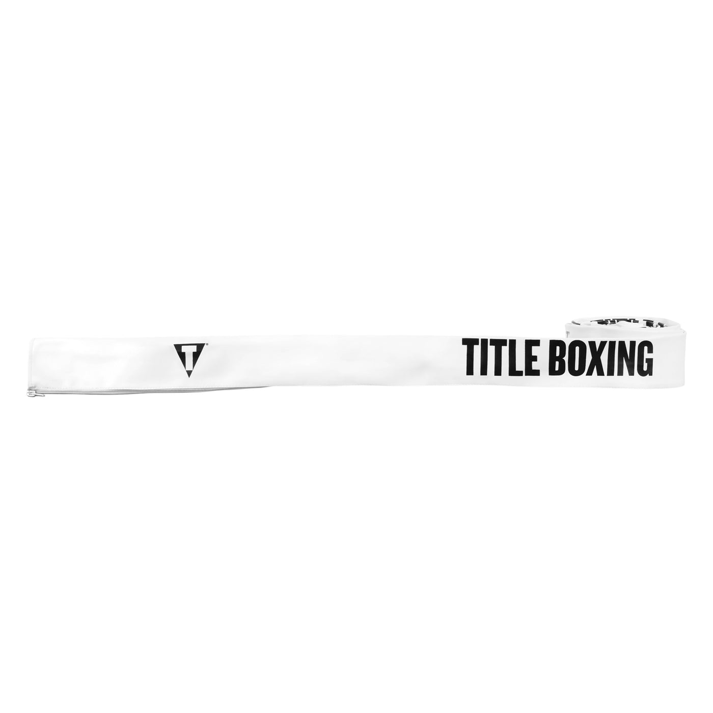 color:white::TITLE Boxing Pro Vinyl Zippered Rope Cover 4.0 main view