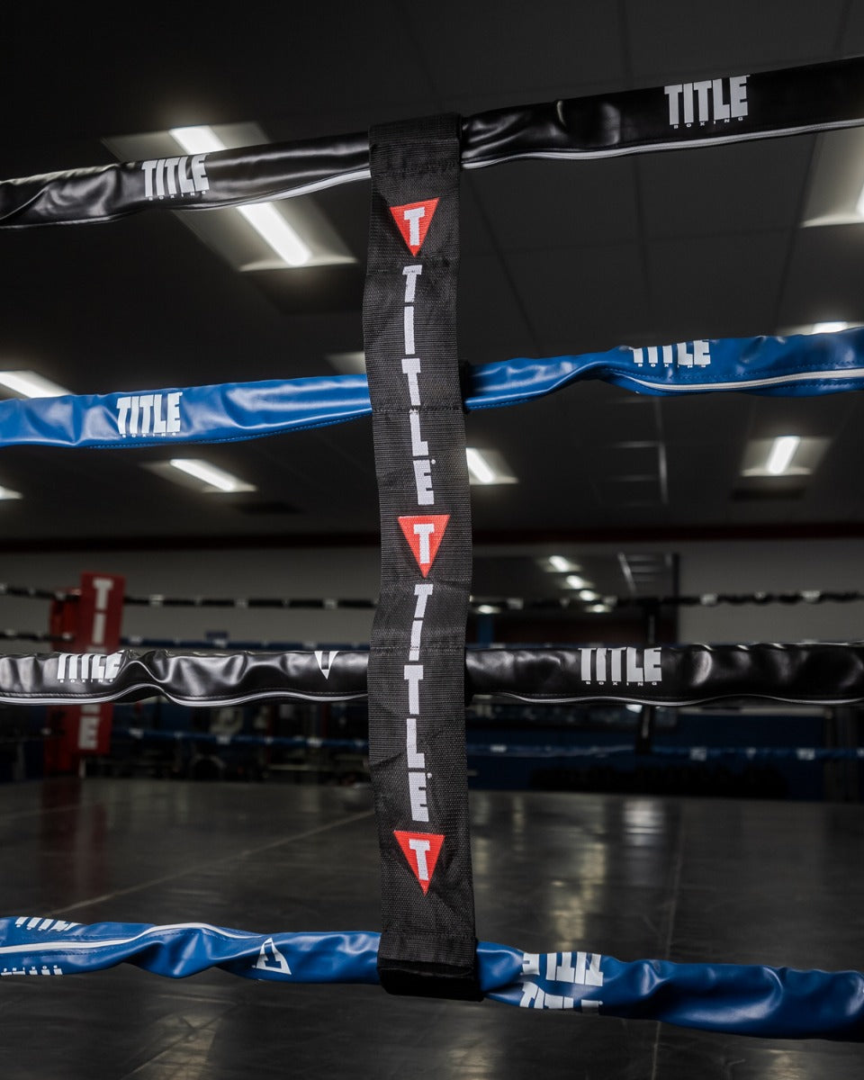 variant:lifestyle::TITLE Boxing Sure-Lok Super RIng Rope Spacers 2.0 close up on ring