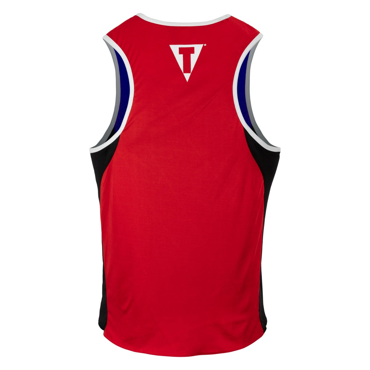 variant:red/blue::TITLE Boxing Stinger Reversible Amateur Boxing Set back view red