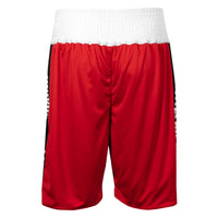 variant:red/blue::TITLE Boxing Stinger Reversible Amateur Boxing Set red shorts back view