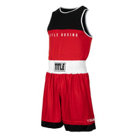 variant:lifestyle::TITLE Boxing Border Reversible Amateur Competition Set main view red