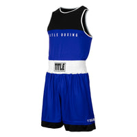 variant:lifestyle::TITLE Boxing Border Reversible Amateur Competition Set main view blue