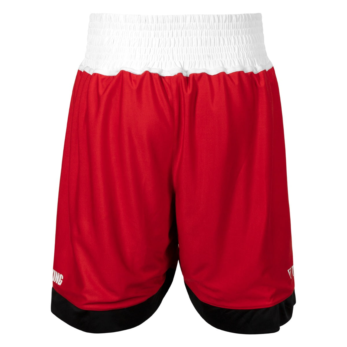 variant:lifestyle::TITLE Boxing Border Reversible Amateur Competition Set red back view short