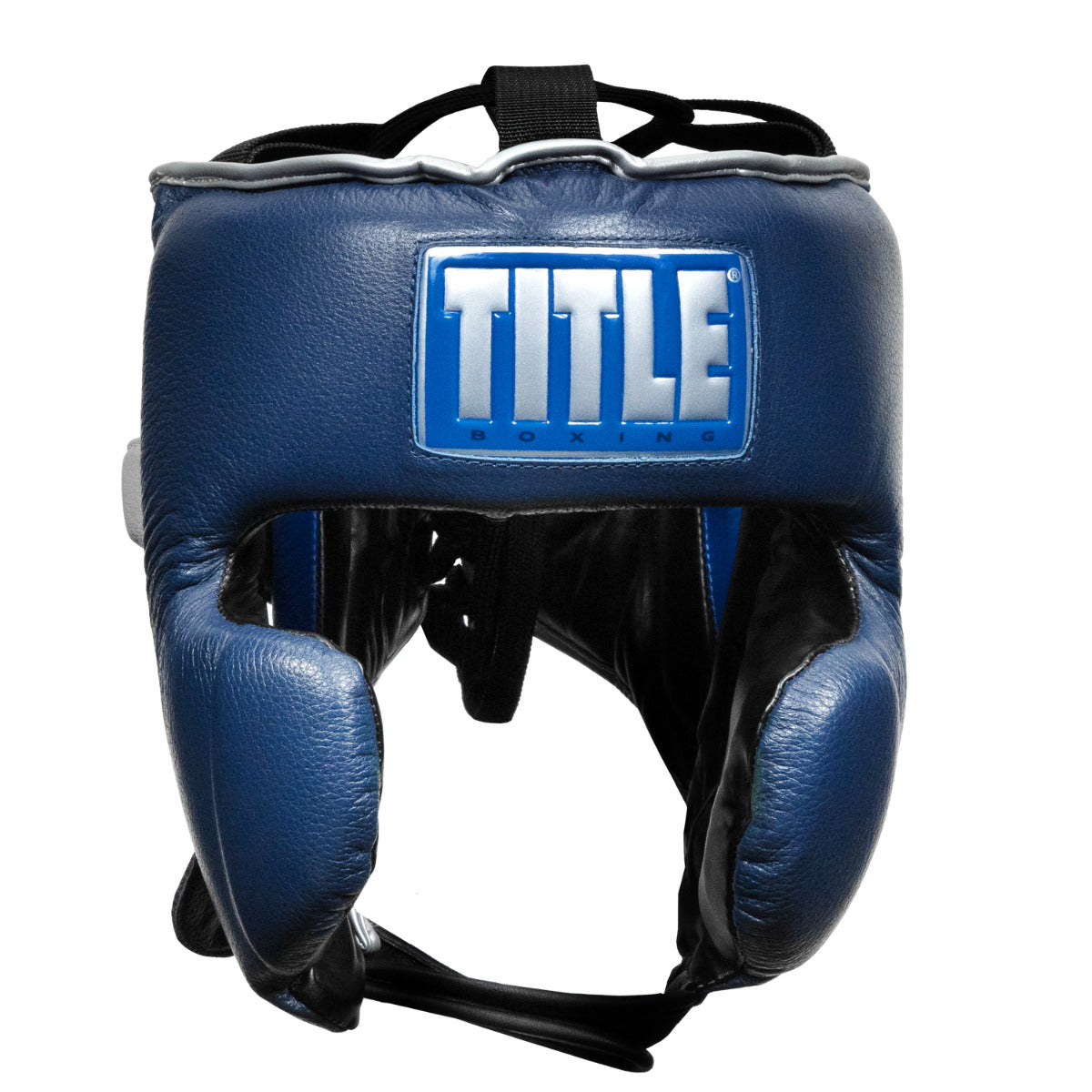variant:lifestyle::TITLE Boxing Royalty Leather Training Headgear front view