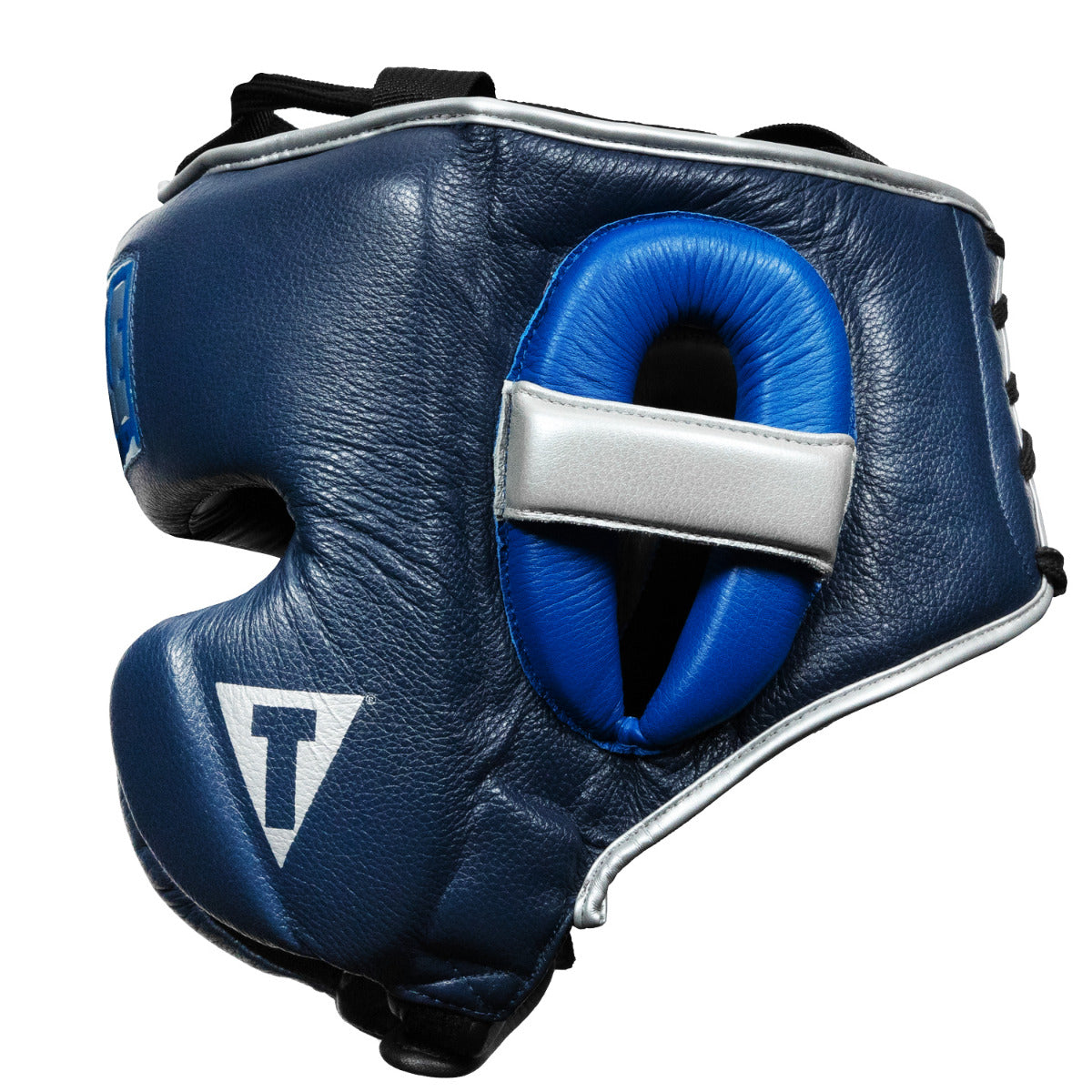 variant:lifestyle::TITLE Boxing Royalty Leather Training Headgear side view