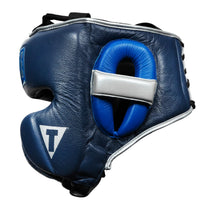 variant:lifestyle::TITLE Boxing Royalty Leather Training Headgear side view