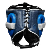 variant:lifestyle::TITLE Boxing Royalty Leather Training Headgear back view