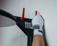 variant:lifestyle::TITLE Fold-Away Adjustable Speed Bag Platform 2.0 adjusting top of back of platform