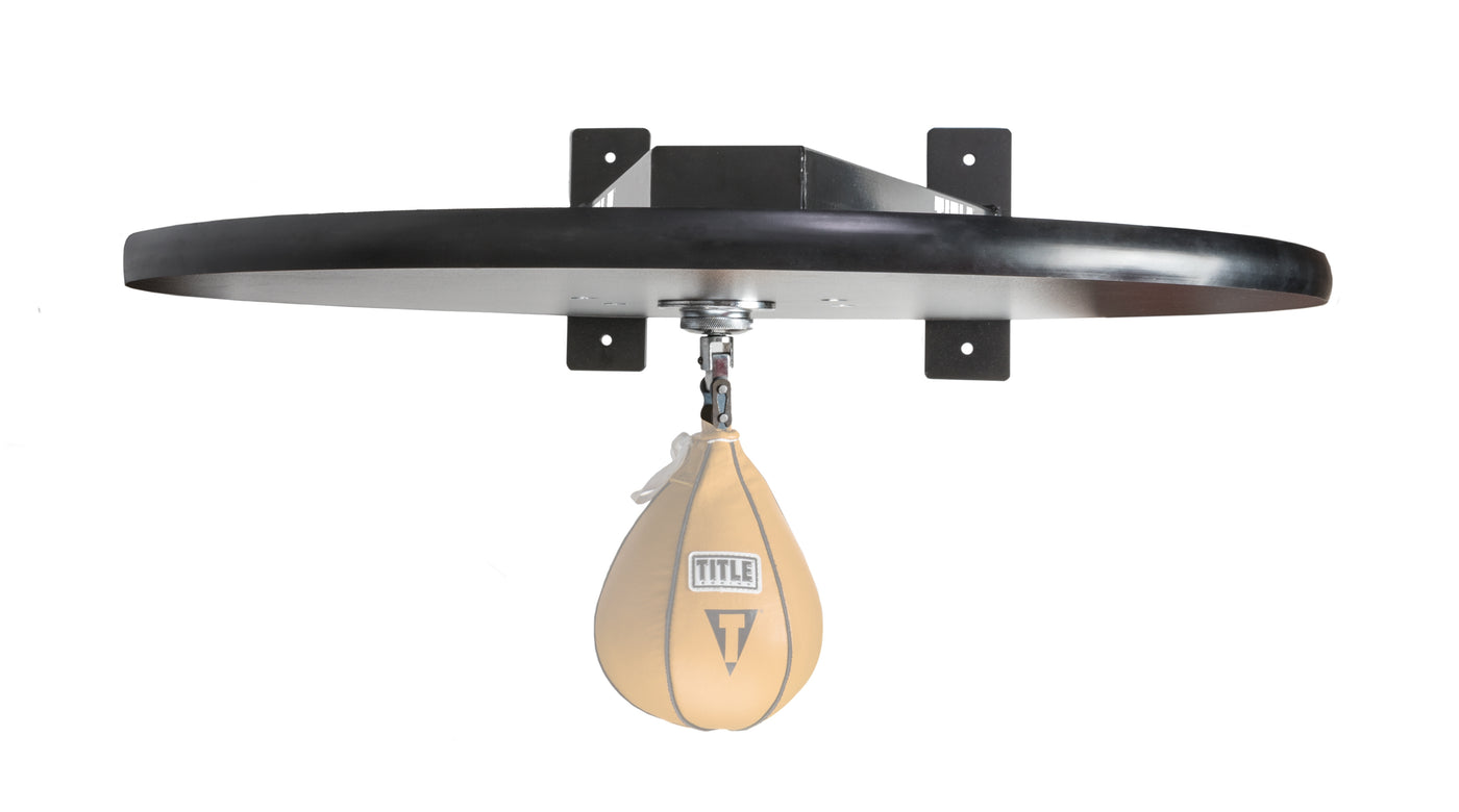 variant:lifestyle::TITLE Boxing Forged Steel Pro Speed Bag Platform front view