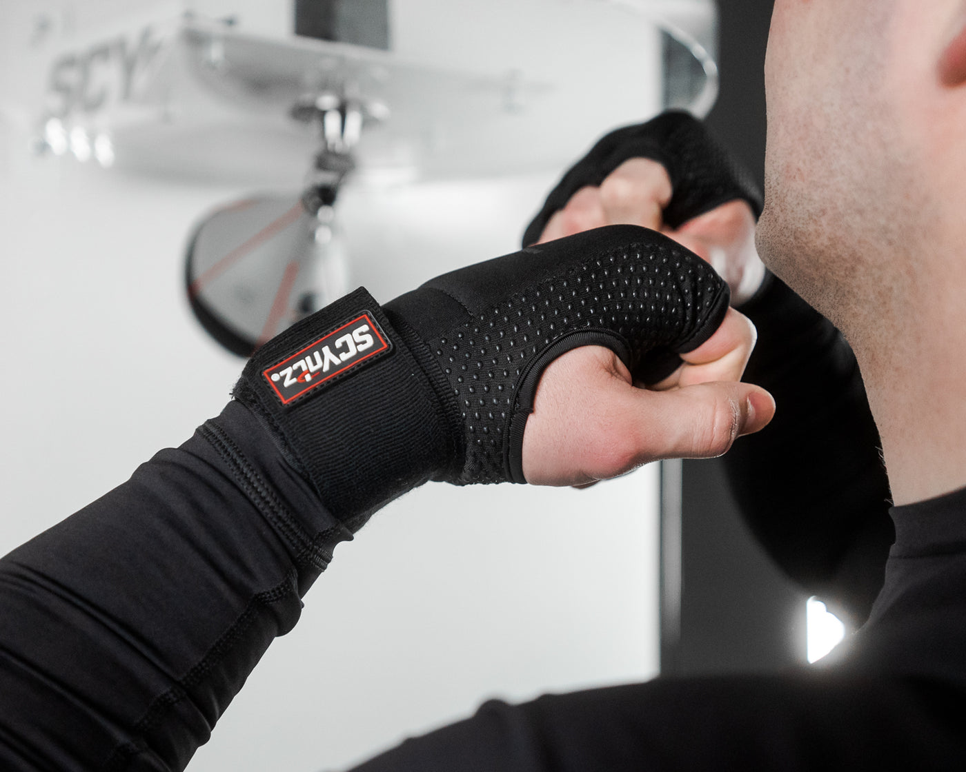 variant:lifestyle::SCYntz Gel Pro Speed Wrap photo of speed wraps on hands