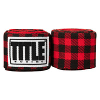 color:Black/Red::TITLE Boxing Print Hand Wraps 180"