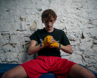 variant:Horseshoe::TITLE Boxing Print Hand Wraps 180"