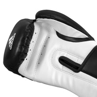variant:Black/White::Adidas Speed Tilt 250 Boxing Training Gloves hand view