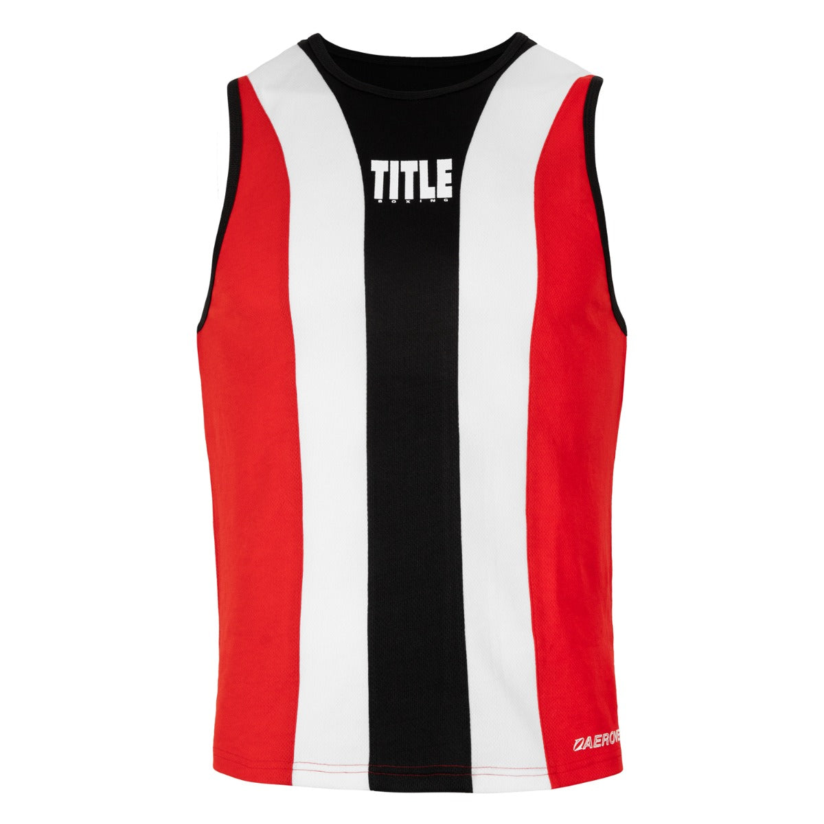 variant:red/white/black::TITLE Boxing Momentum Amateur Boxing Set front view shirt