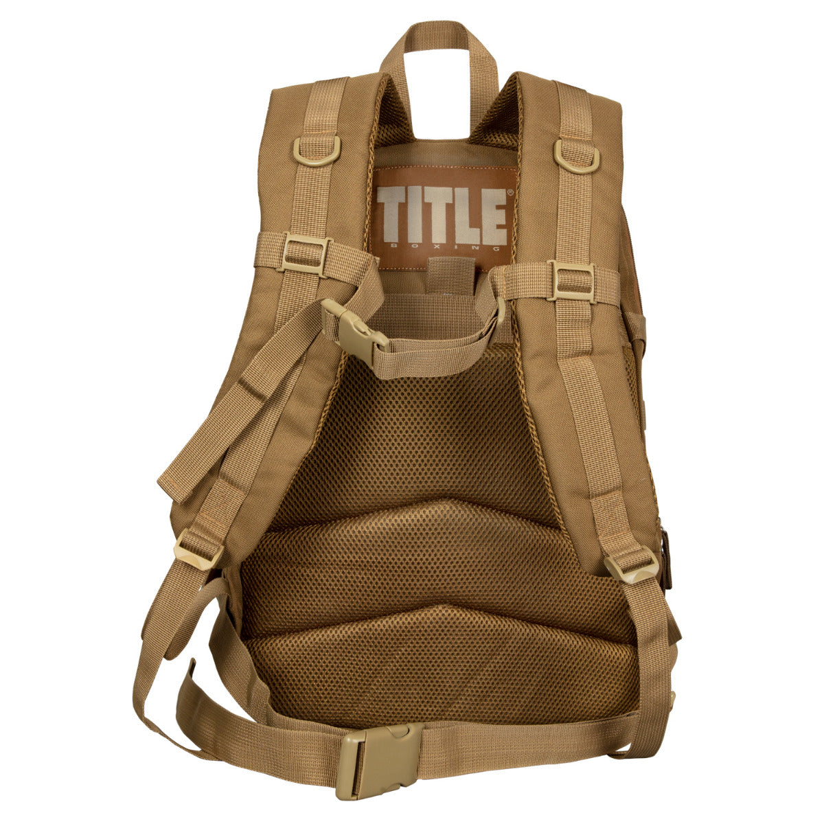 variant:Desert Sand::TITLE Boxing Tactical Combat Backpack back view