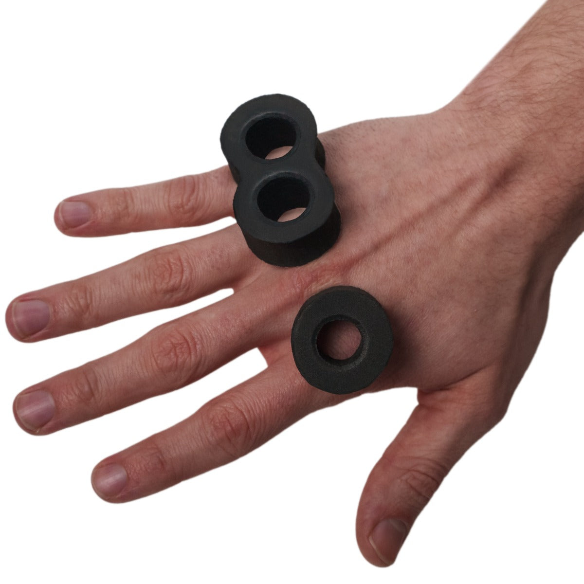 variant:lifestyle::TITLE Boxing Knuckle Donuts used on a boxer's knuckle
