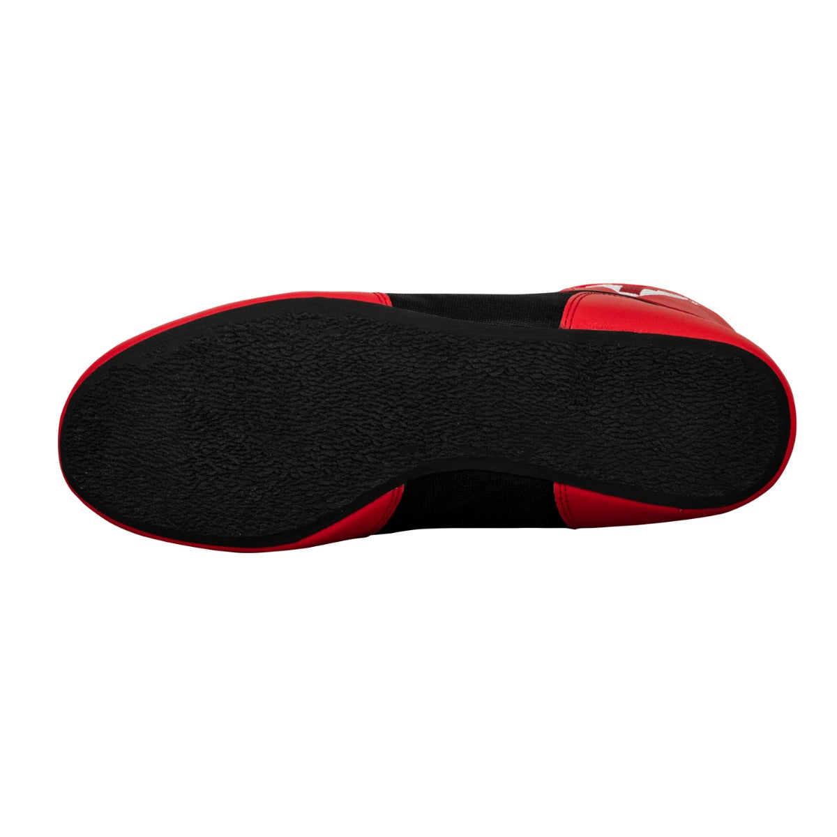 variant:Red/Black::TITLE Boxing Speed-Flex Encore Mid-Top Shoes bottom view