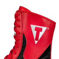 variant:Red/Black::TITLE Boxing Speed-Flex Encore Mid-Top Shoes close up