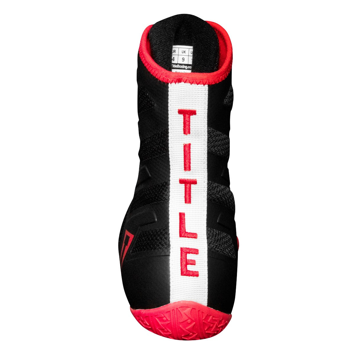 variant:Black/Red::TITLE Boxing Total Balance Shoes back view