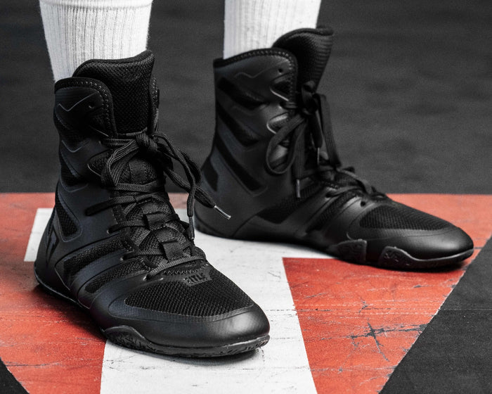 variant:Black/Black::TITLE Boxing Total Balance Shoes close up