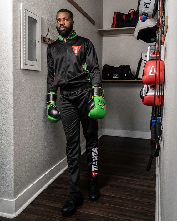 variant:Black/Black::TITLE Boxing Total Balance Shoes man wearing shoes