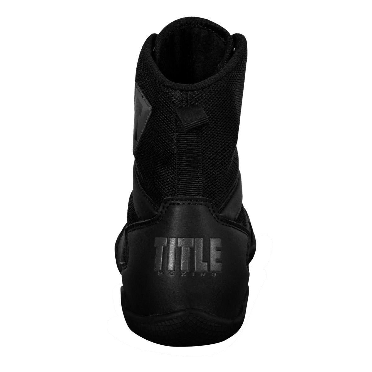 variant:Black::TITLE Charged Boxing Shoes back view