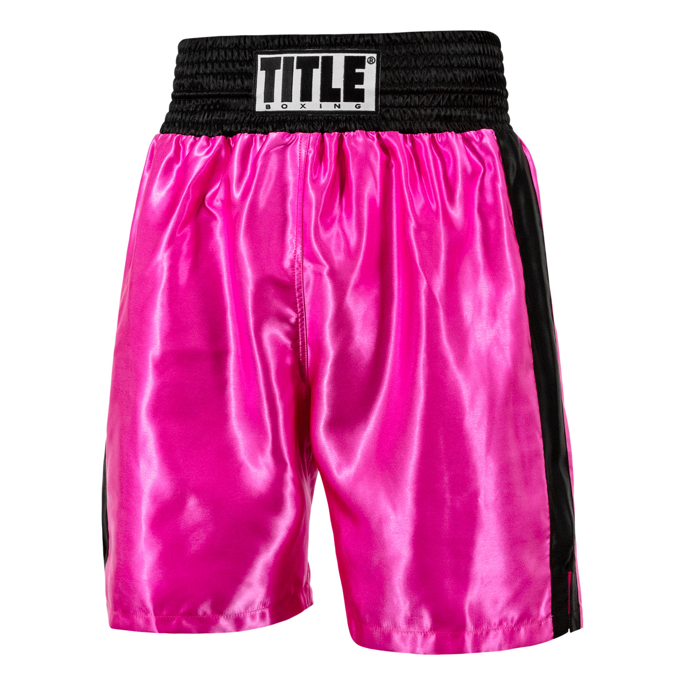 variant:pink/black::TITLE Boxing Edge Boxing Trunks 2.0  side view