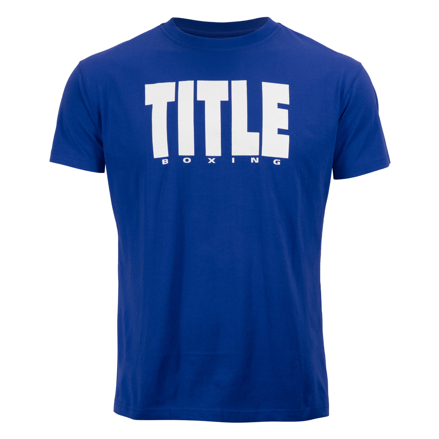 color:Blue/White::TITLE Boxing Iconic Block Tee