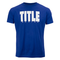 color:Blue/White::TITLE Boxing Iconic Block Tee