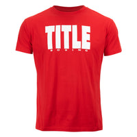 color:Red/White::TITLE Boxing Iconic Block Tee