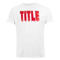 color:White/Red::TITLE Boxing Iconic Block Tee