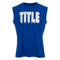 color:Blue/White::TITLE Boxing Iconic Block Muscle Tee