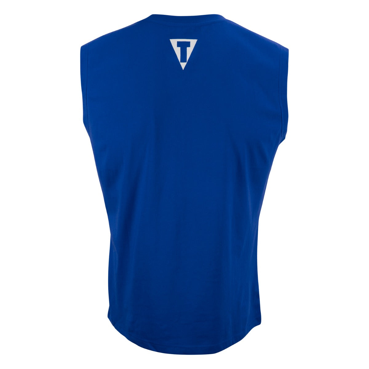 variant:Blue/White::TITLE Boxing Iconic Block Muscle Tee back view