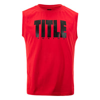 color:Red/Black::TITLE Boxing Iconic Block Muscle Tee
