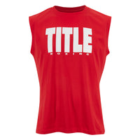 color:Red/White::TITLE Boxing Iconic Block Muscle Tee