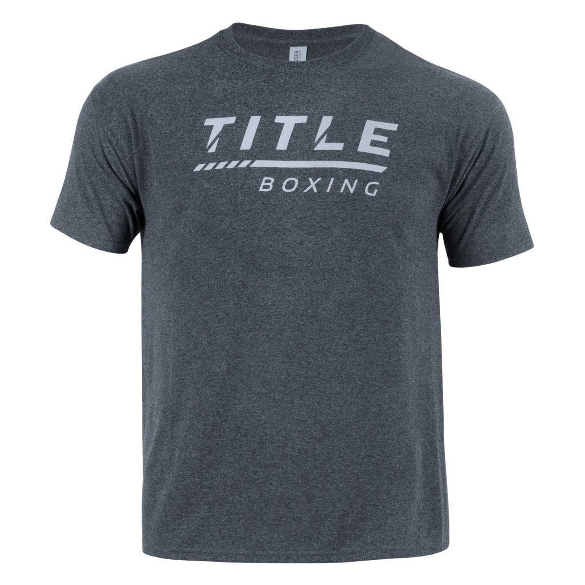 color:Black::TITLE Boxing Striped Wordmark Tee