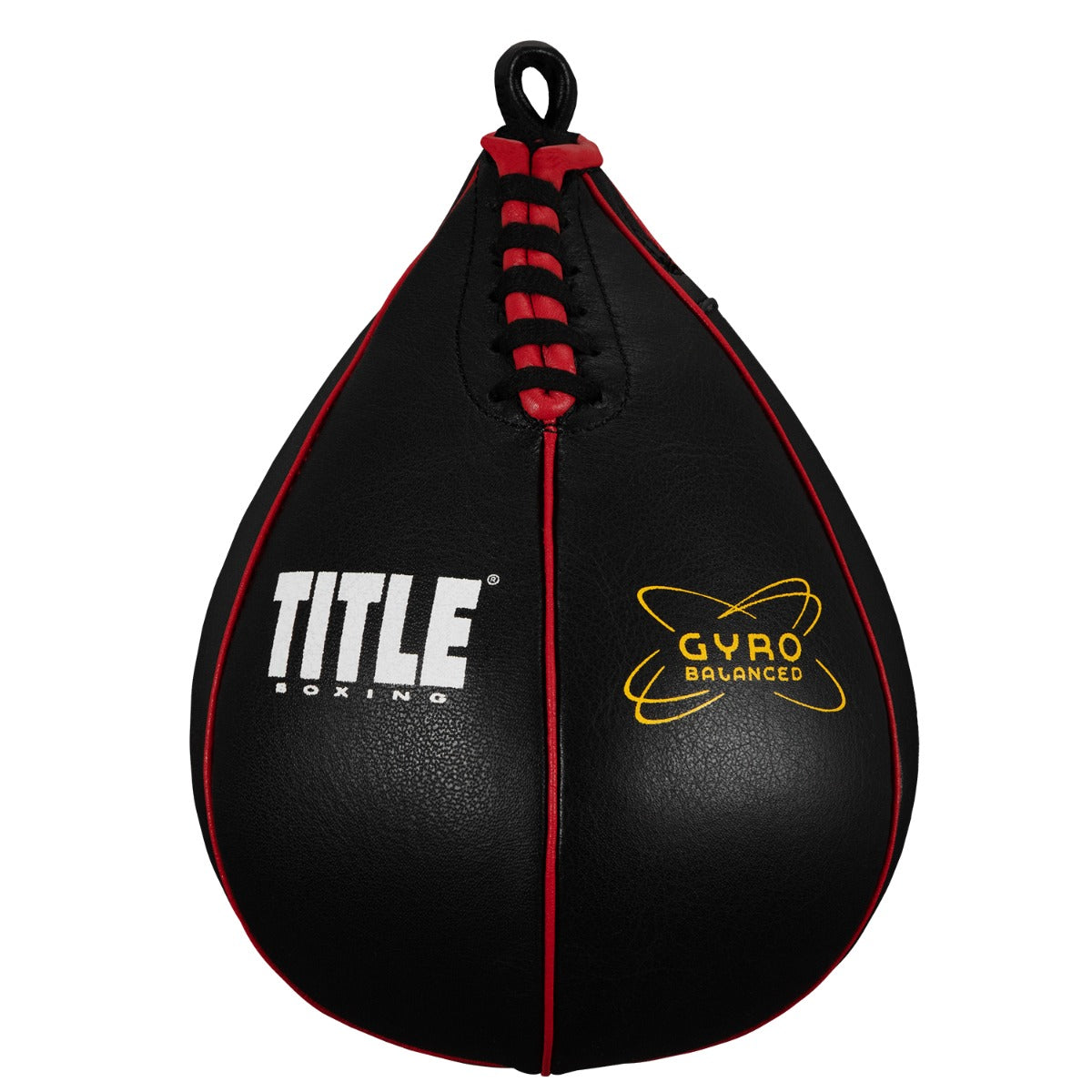 variant:lifestyle::TITLE Boxing Gyro Balanced Leather Speed Bag