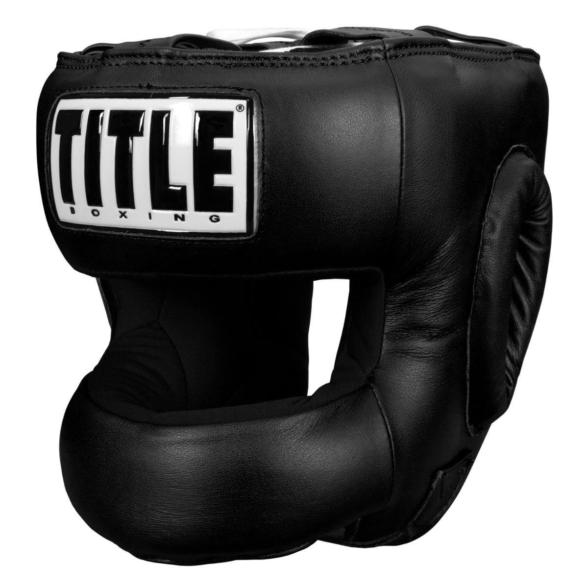 color:Black::TITLE Boxing Face Protector Training Headgear