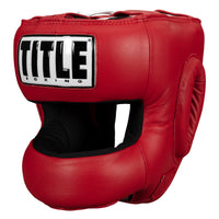 color:Red::TITLE Boxing Face Protector Training Headgear