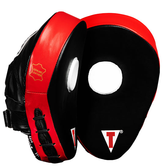 variant:lifestyle::TITLE Boxing Incredi-Ball Leather Punch Mitts 2.0 side view