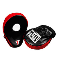 variant:lifestyle::TITLE Boxing Incredi-Ball Leather Punch Mitts 2.0 up and down mitt view