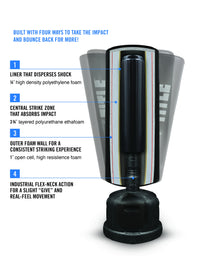 variant:lifestyle::TITLE Hydro-Flex H2O Freestanding Heavy Bag insturctions view