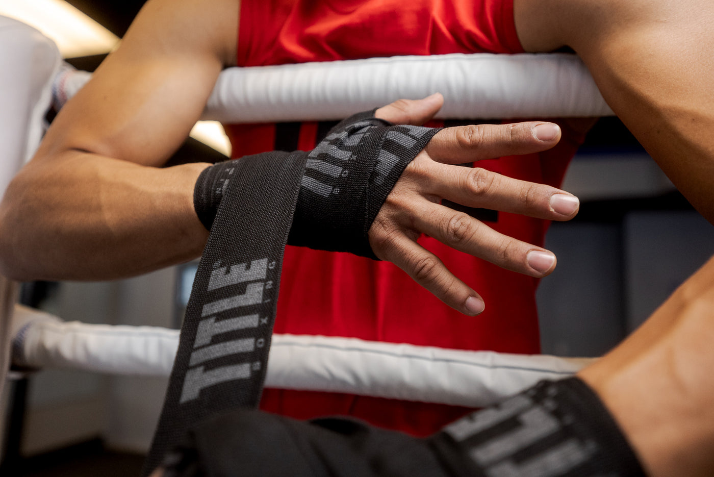 variant:Black::TITLE Boxing Power-Flex Elite 180" Fist Wrap