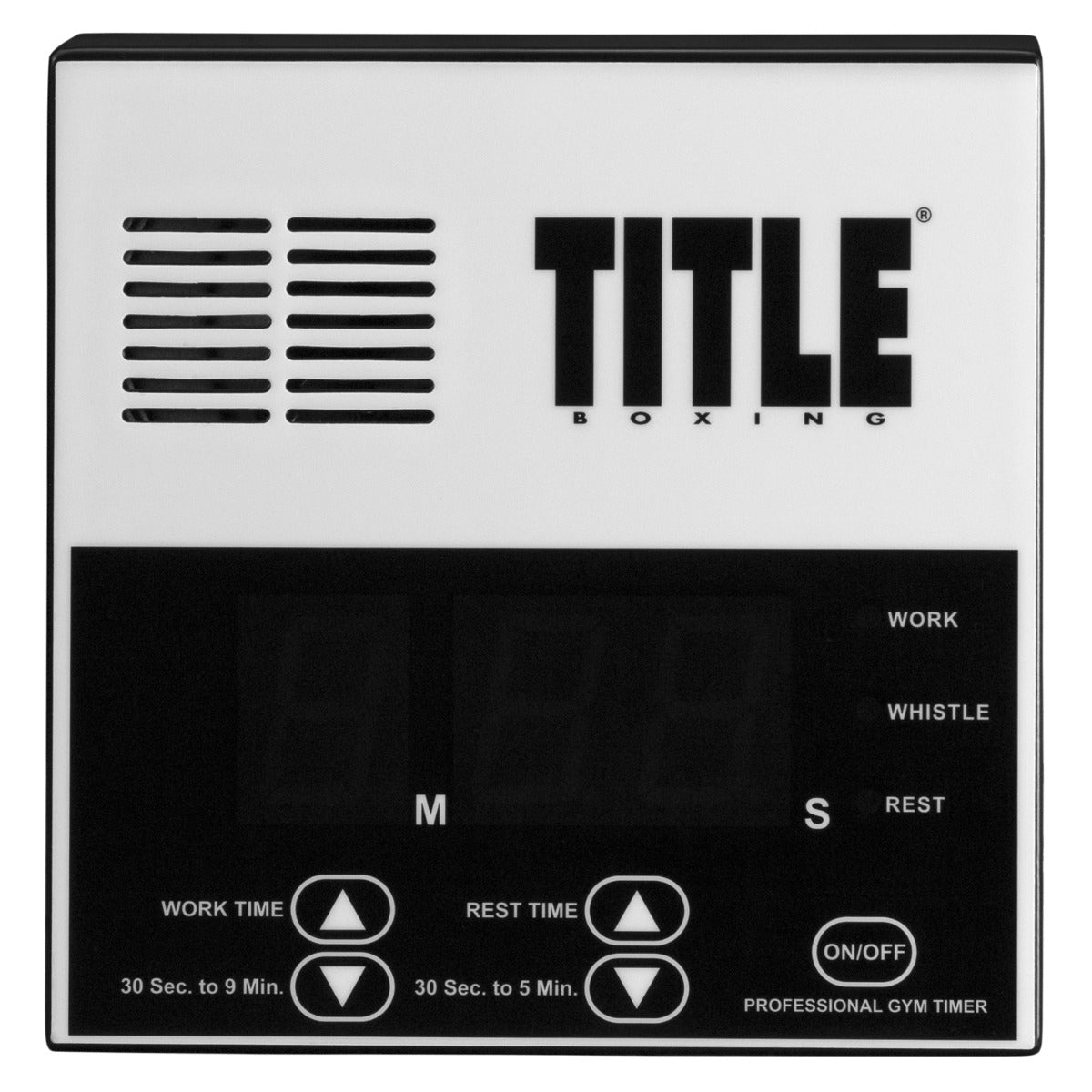 variant:lifestyle::TITLE Boxing Professional Gym Timer front view